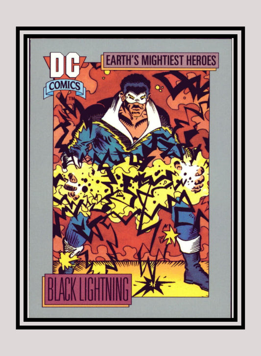 DC! 1x Black Lightning - Base (#035 - 1991 Impel DC Cosmic Cards)