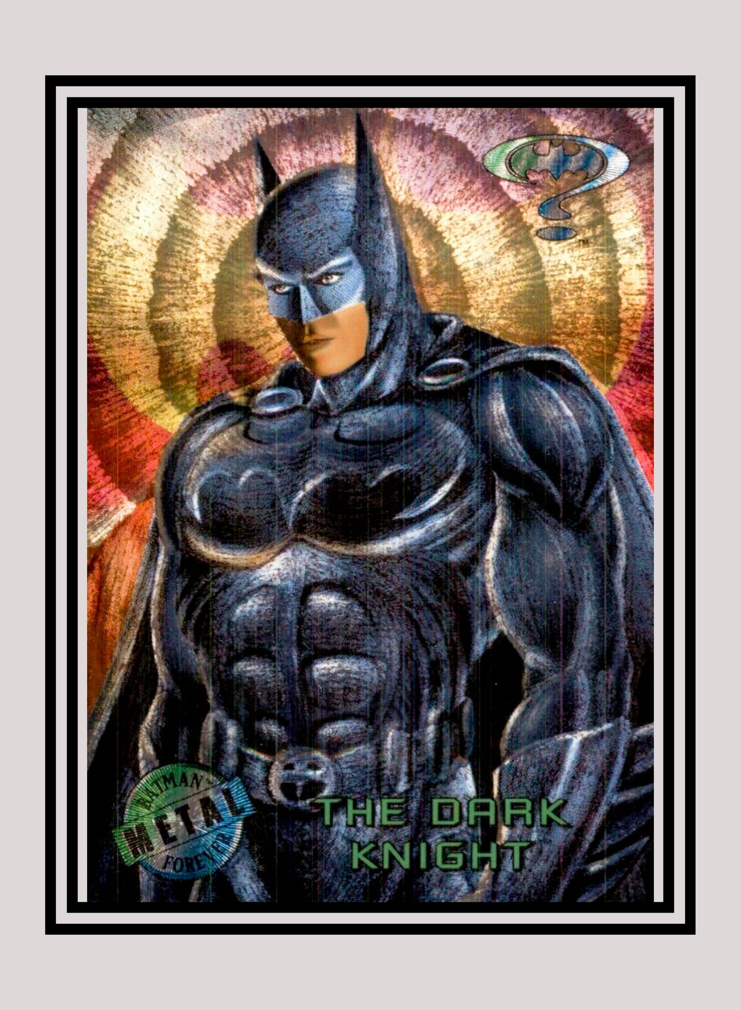DC! 1x The Dark Night - Base Metal (#035 - 1995 Fleer Batman Forever Metal)