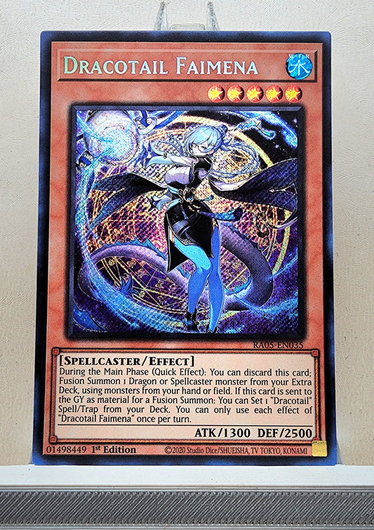 Yugioh! 1x Dracotail Faimena (RA05 - Secret Rare) 1st Edition