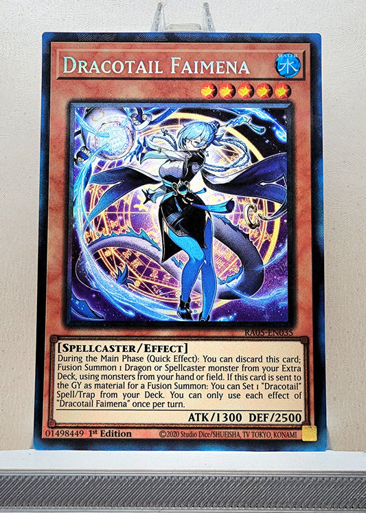 Yugioh! 1x Dracotail Faimena (RA05 - Prismatic Collectors Rare) 1st Edition