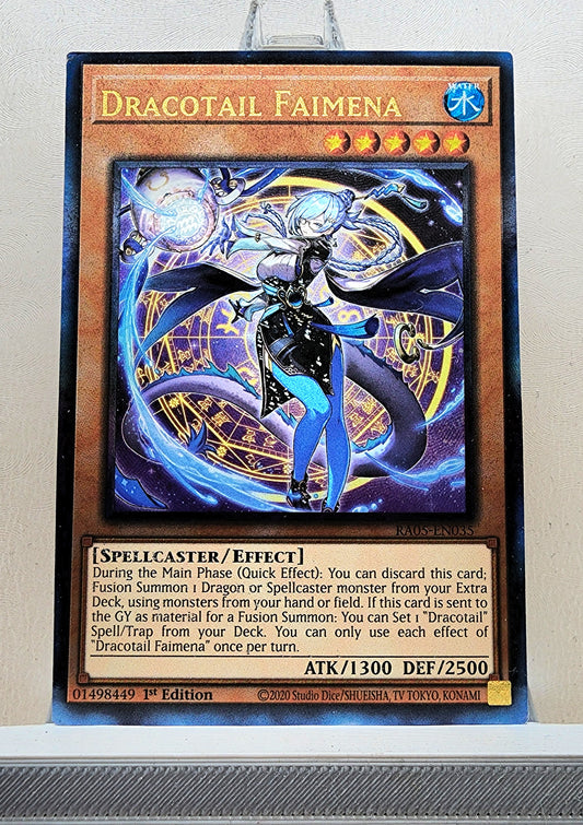 Yugioh! 1x Dracotail Faimena (RA05 - Prismatic Ultimate Rare) 1st Edition