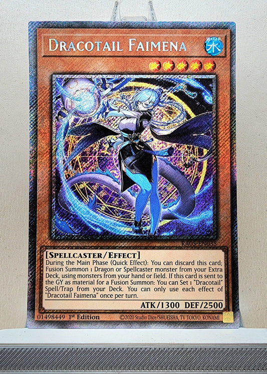 Yugioh! 1x Dracotail Faimena (RA05 - Platinum Secret Rare) 1st Edition