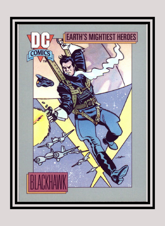 DC! 1x Blackhawk - Base (#036 - 1991 Impel DC Cosmic Cards)