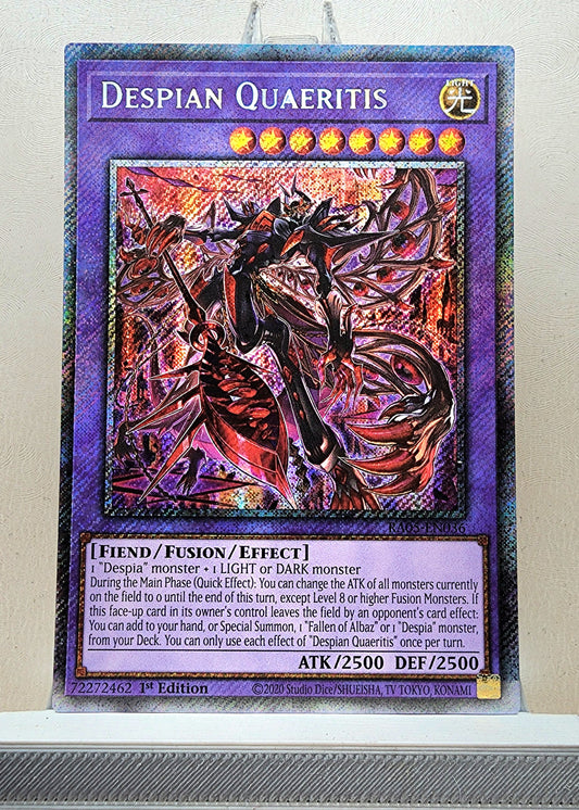 Yugioh! 1x Despian Quaeritis (RA05 - Platinum Secret Rare) 1st Edition