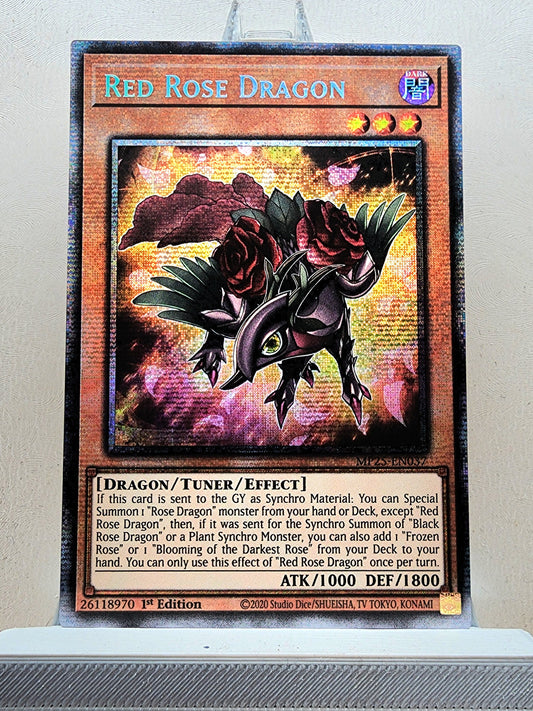 Yugioh! 1x Red Rose Dragon (MP25 - Starlight Rare) 1st Edition