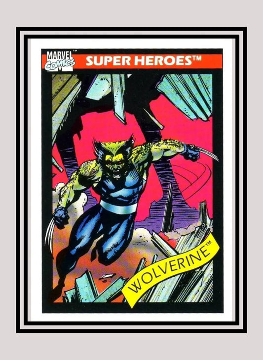 Marvel! 1x Wolverine - Base (#037 - 1990 Impel Marvel Universe Series I)