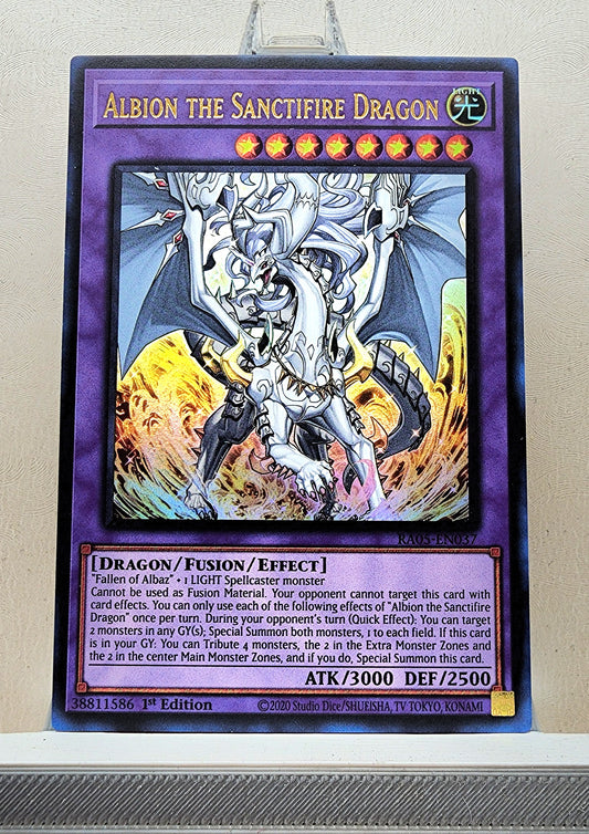 Yugioh! 1x Albion the Sanctifire Dragon (RA05 - Ultra Rare) 1st Edition