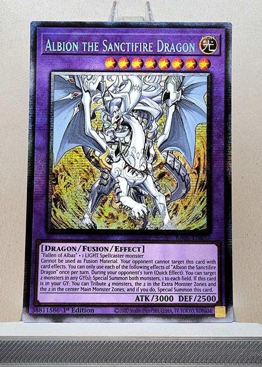 Yugioh! 1x Albion the Sanctifire Dragon (RA05 - Starlight Rare) 1st Edition