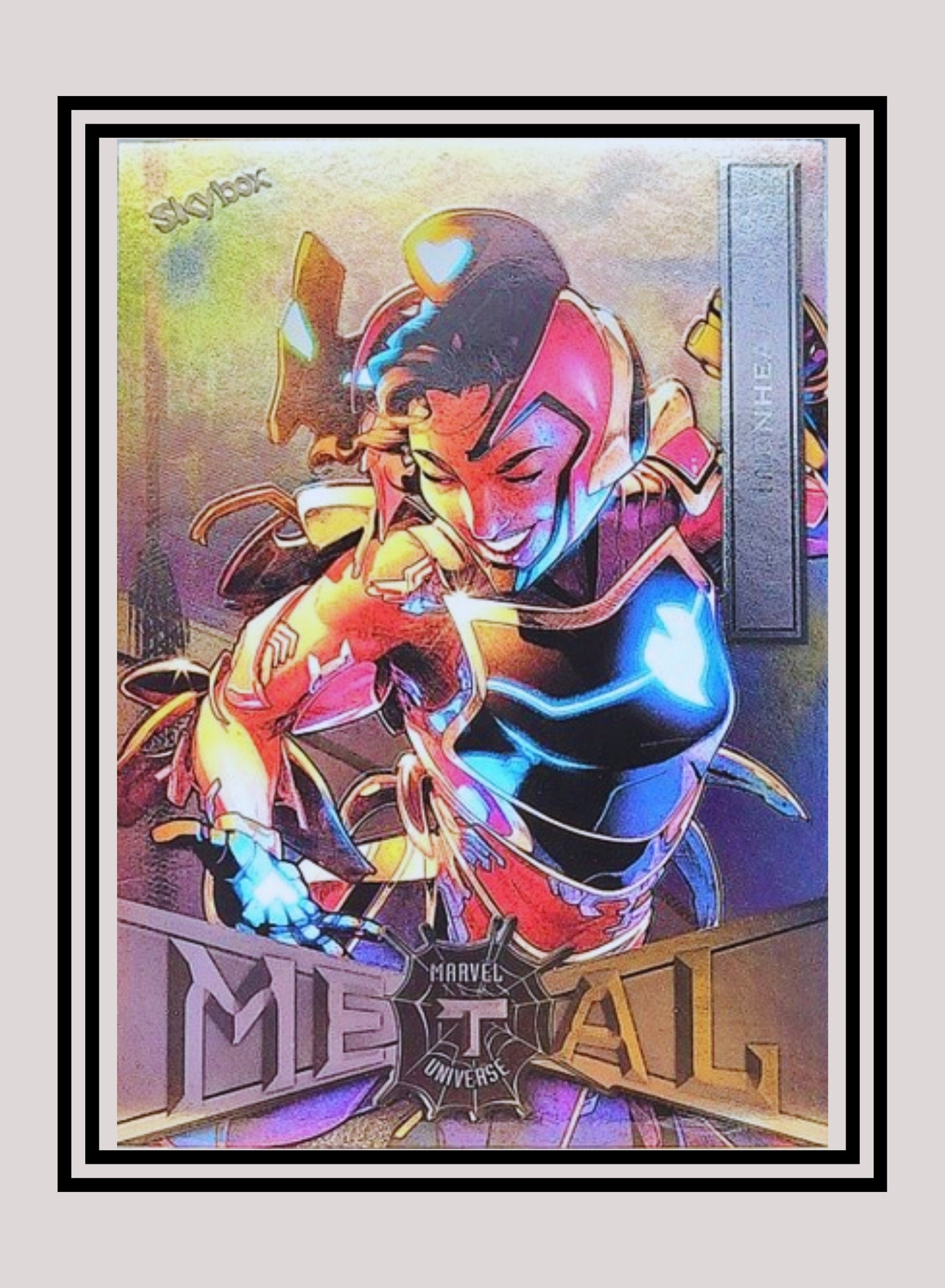 Marvel! 1x Ironheart - Base Low Series (#038 - 2021 Upper Deck Spiderman Metal Universe)