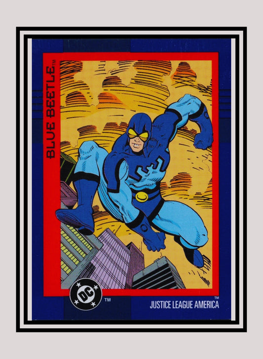 DC! 1x Blue Beetle - Base (#038 - 1993 Skybox DC Cosmic Teams)