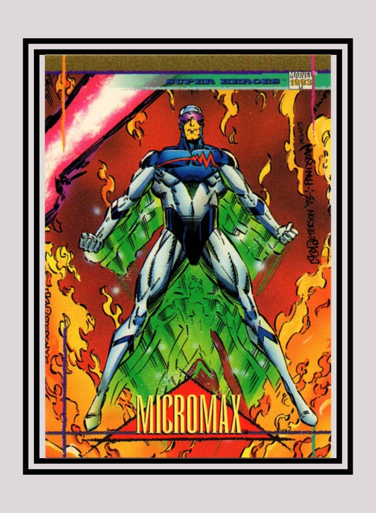 Marvel! 1x Micromax - Base (#038 - 1993 Skybox Marvel Universe Series 4)