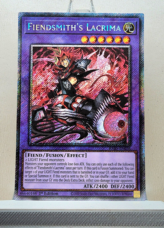 Yugioh! 1x Fiendsmith's Lacrima (RA05 - Platinum Secret Rare) 1st Edition