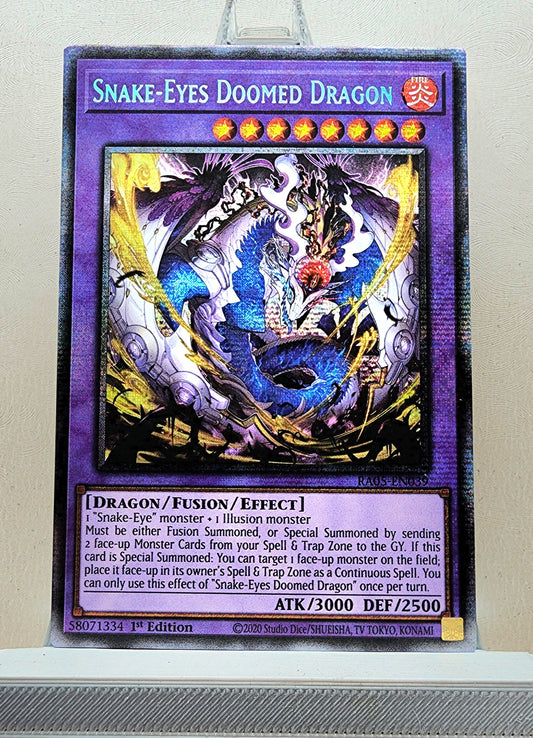 Yugioh! 1x Snake-Eyes Doomed Dragon (RA05 - Starlight Rare) 1st Edition