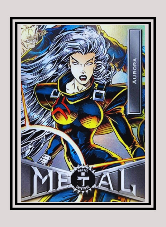 Marvel! 1x Aurora - Base Low Series (#003 - 2021 Upper Deck X-Men Metal Universe)