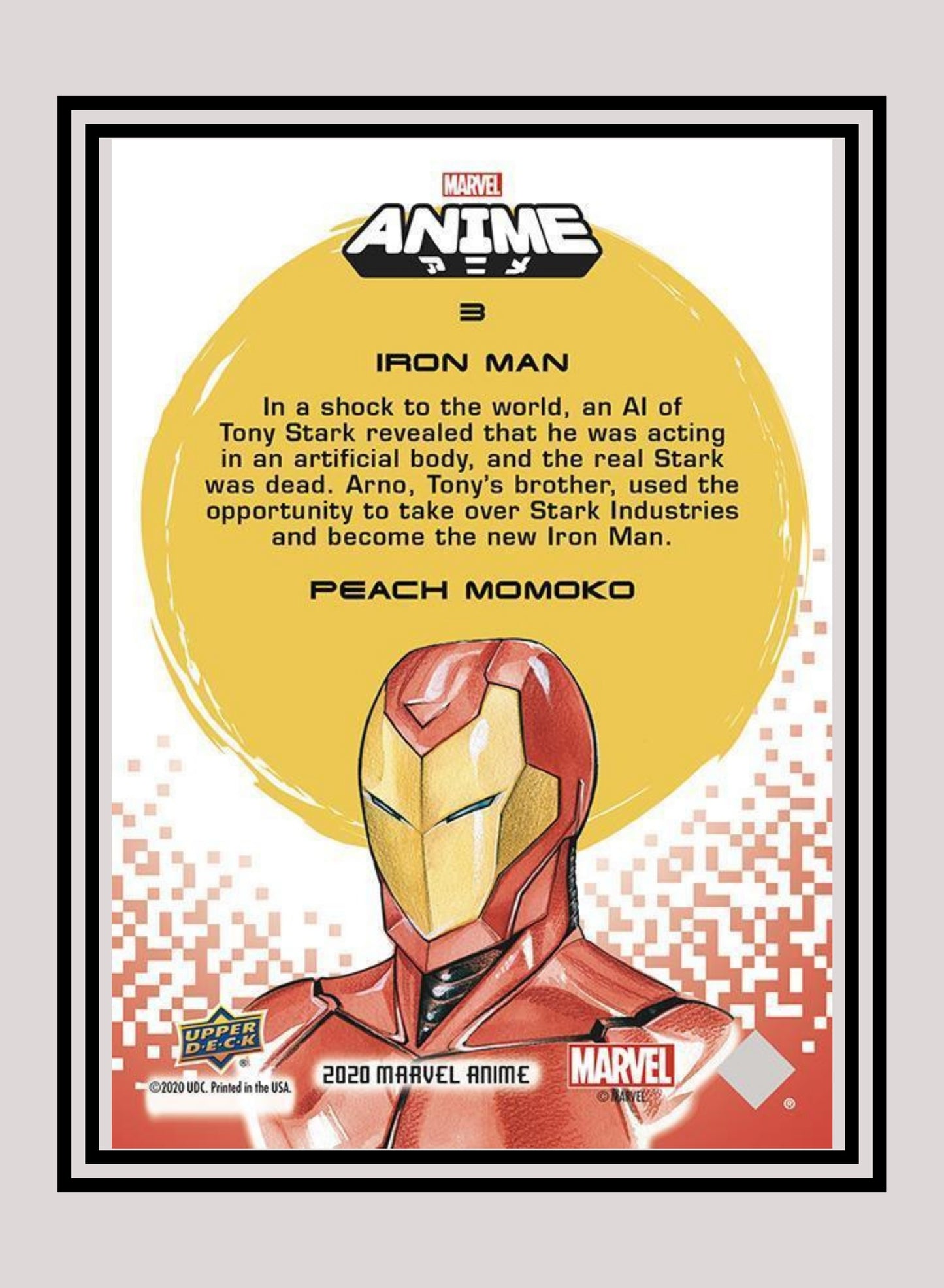 Marvel! 1x Iron Man - Base (#03 - 2020 Upper Deck Marvel Anime)