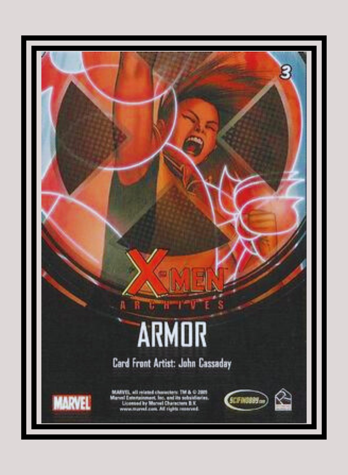 Marvel! 1x Armor - Base (#03 - 2009 Rittenhouse X-Men Archives)