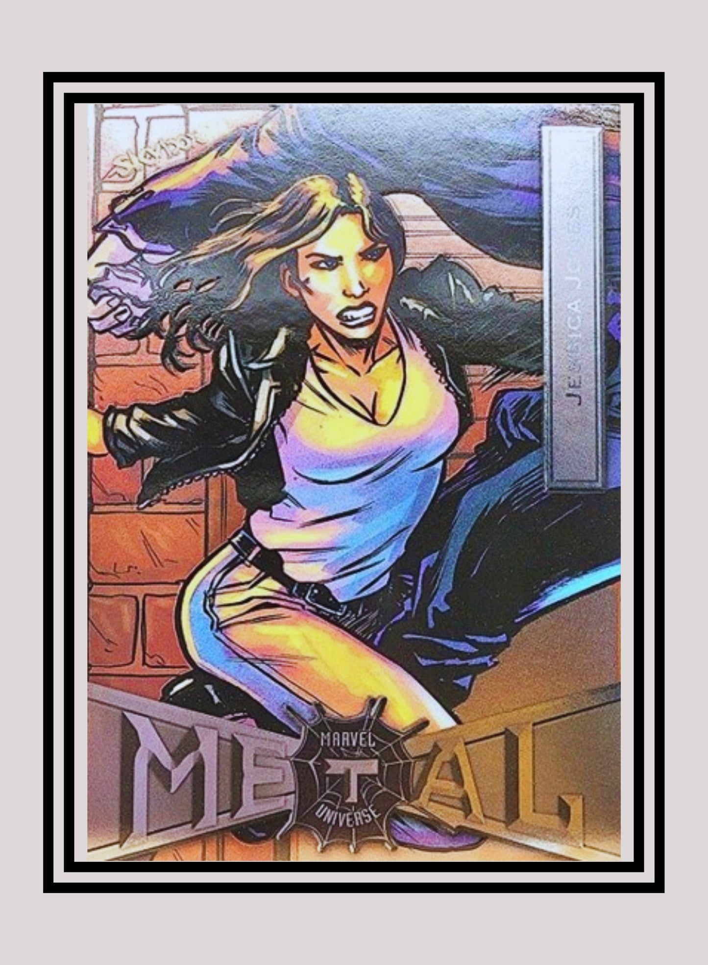 Marvel! 1x Jessica Jones - Base Low Series (#040 - 2021 Upper Deck Spiderman Metal Universe)