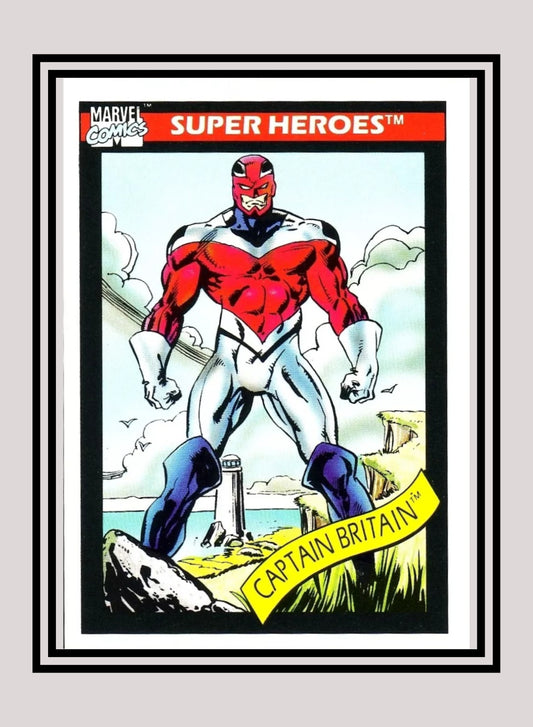 Marvel! 1x Captain Britain - Base (#040 - 1990 Impel Marvel Universe Series I)