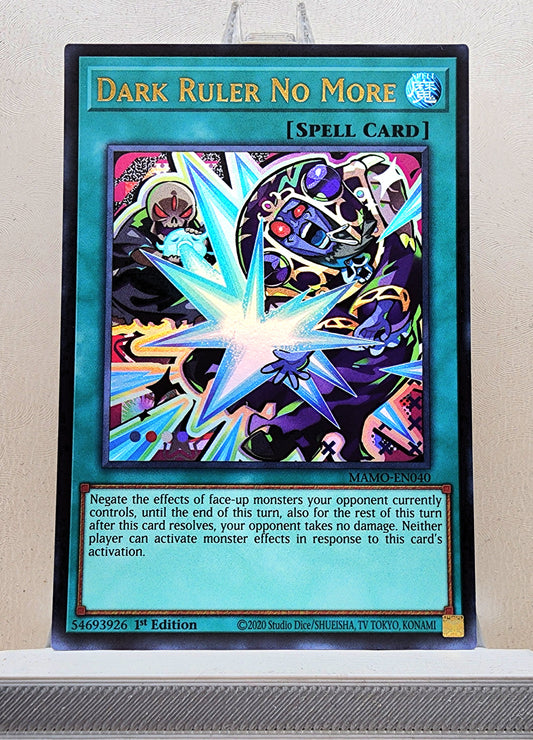 Yugioh! 1x Dark Ruler No More Chibi Artwork (MAMO - Ultra Rare) 1st Edition