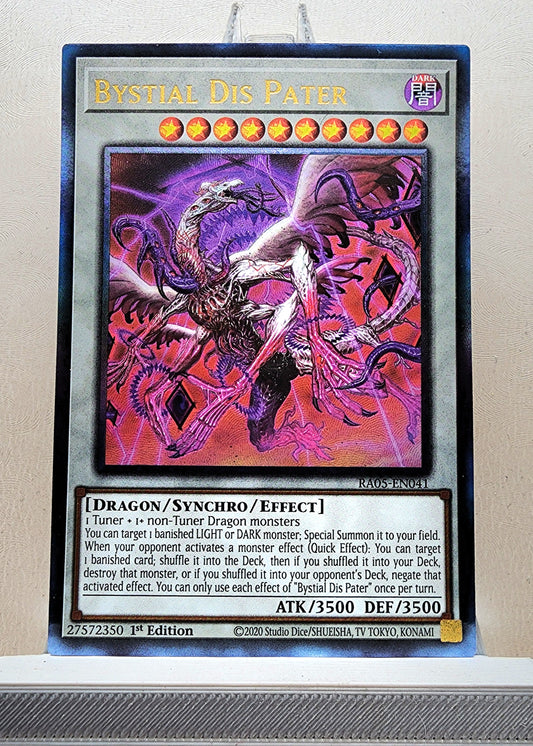 Yugioh! 1x Bystial Dis Pater (RA05 - Prismatic Ultimate Rare) 1st Edition