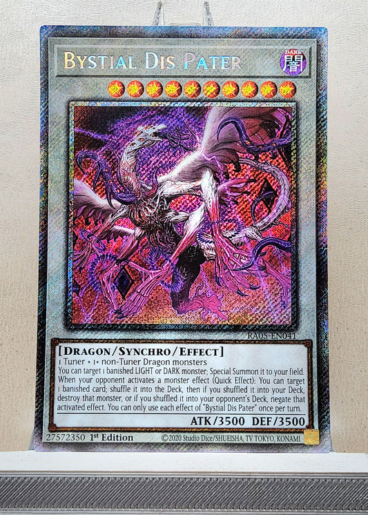Yugioh! 1x Bystial Dis Pater (RA05 - Platinum Secret Rare) 1st Edition