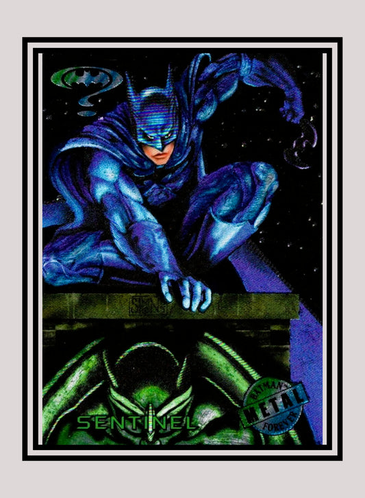 DC! 1x Sentinel - Base Metal (#042 - 1995 Fleer Batman Forever Metal)