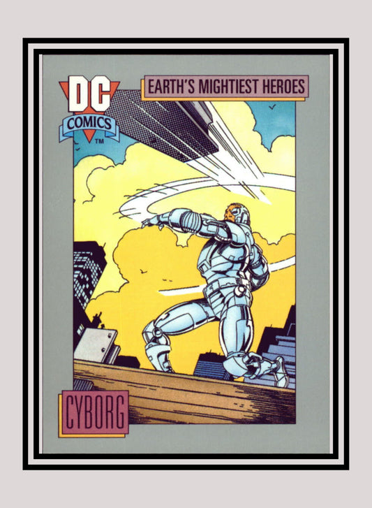 DC! 1x Cyborg - Base (#043 - 1991 Impel DC Cosmic Cards)