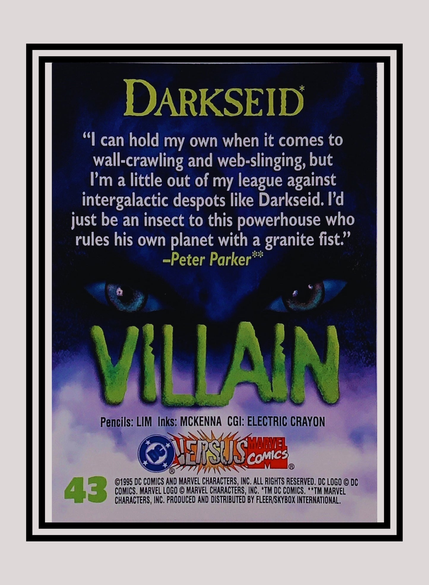 Marvel! 1x Darkseid - Base (#043 - 1995 Fleer DC vs. Marvel Comics)