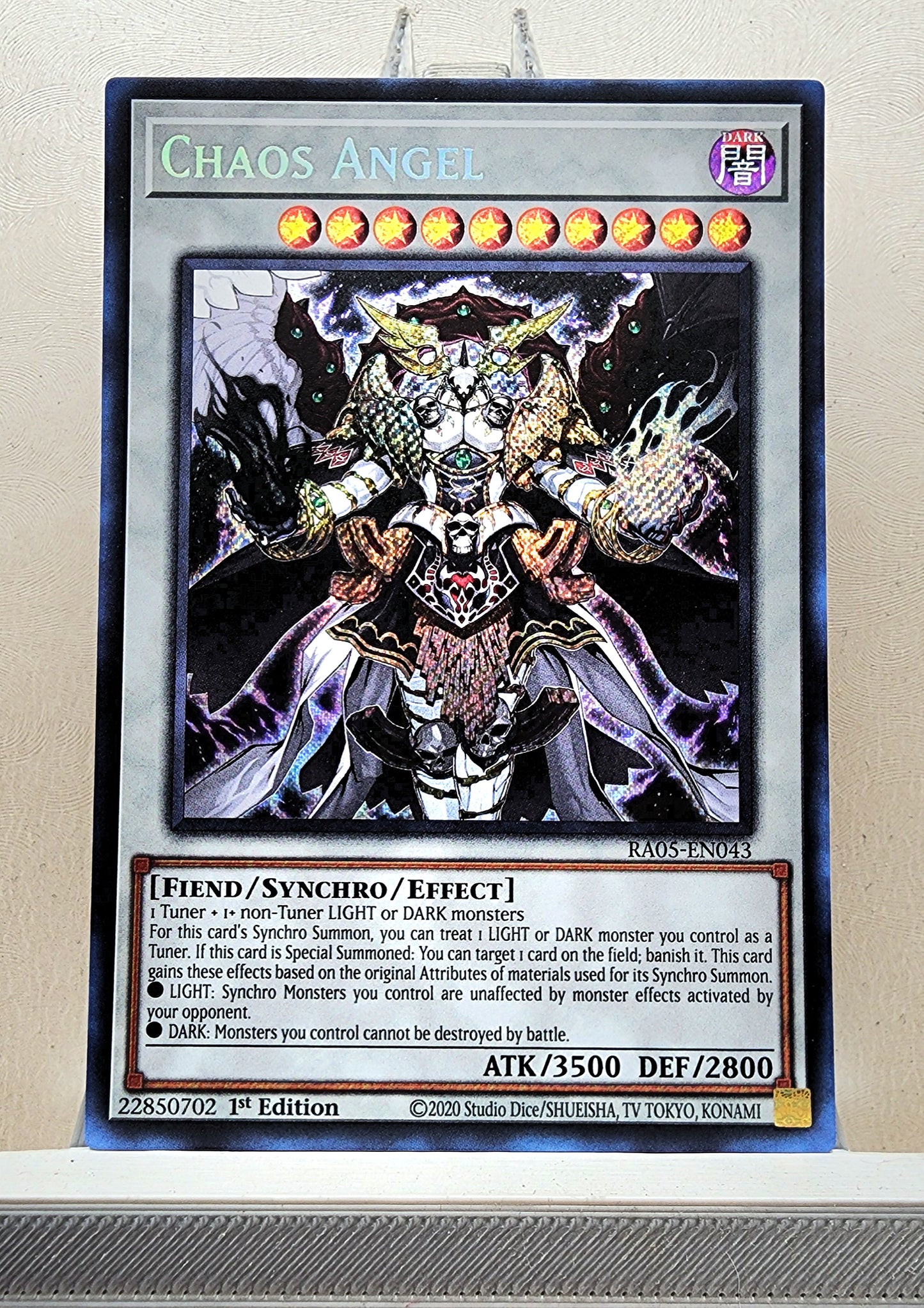 Yugioh! 1x Chaos Angel (RA05 - Secret Rare) 1st Edition