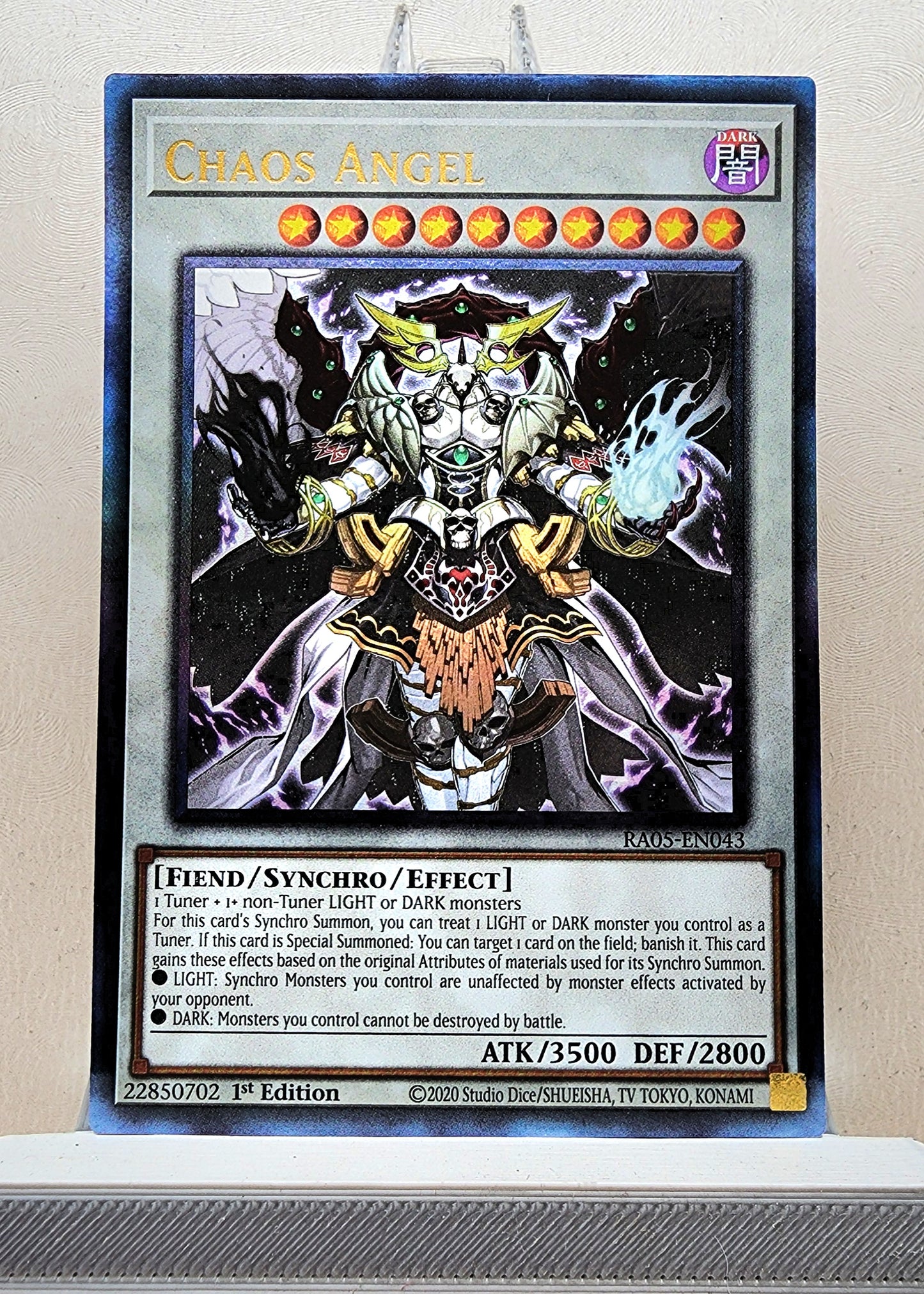 Yugioh! 1x Chaos Angel (RA05 - Prismatic Ultimate Rare) 1st Edition