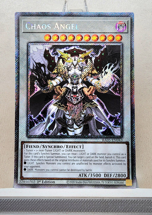 Yugioh! 1x Chaos Angel (RA05 - Platinum Secret Rare) 1st Edition