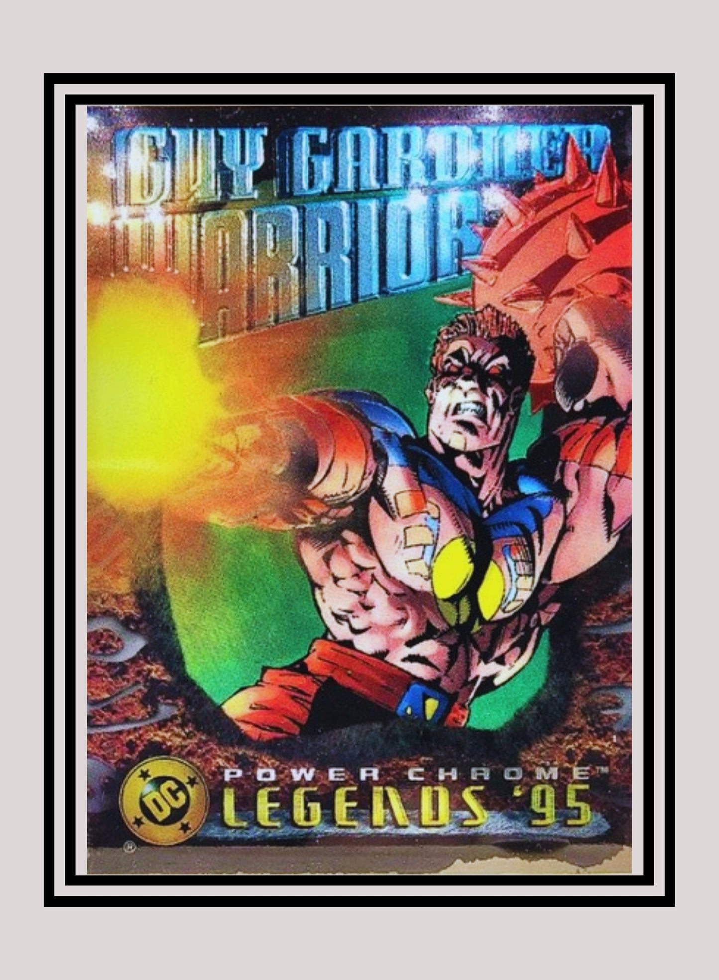 DC! 1x Guy Gardner, Warrior - Power Chrome (#044 - 1995 Skybox DC Power Chrome Legends)