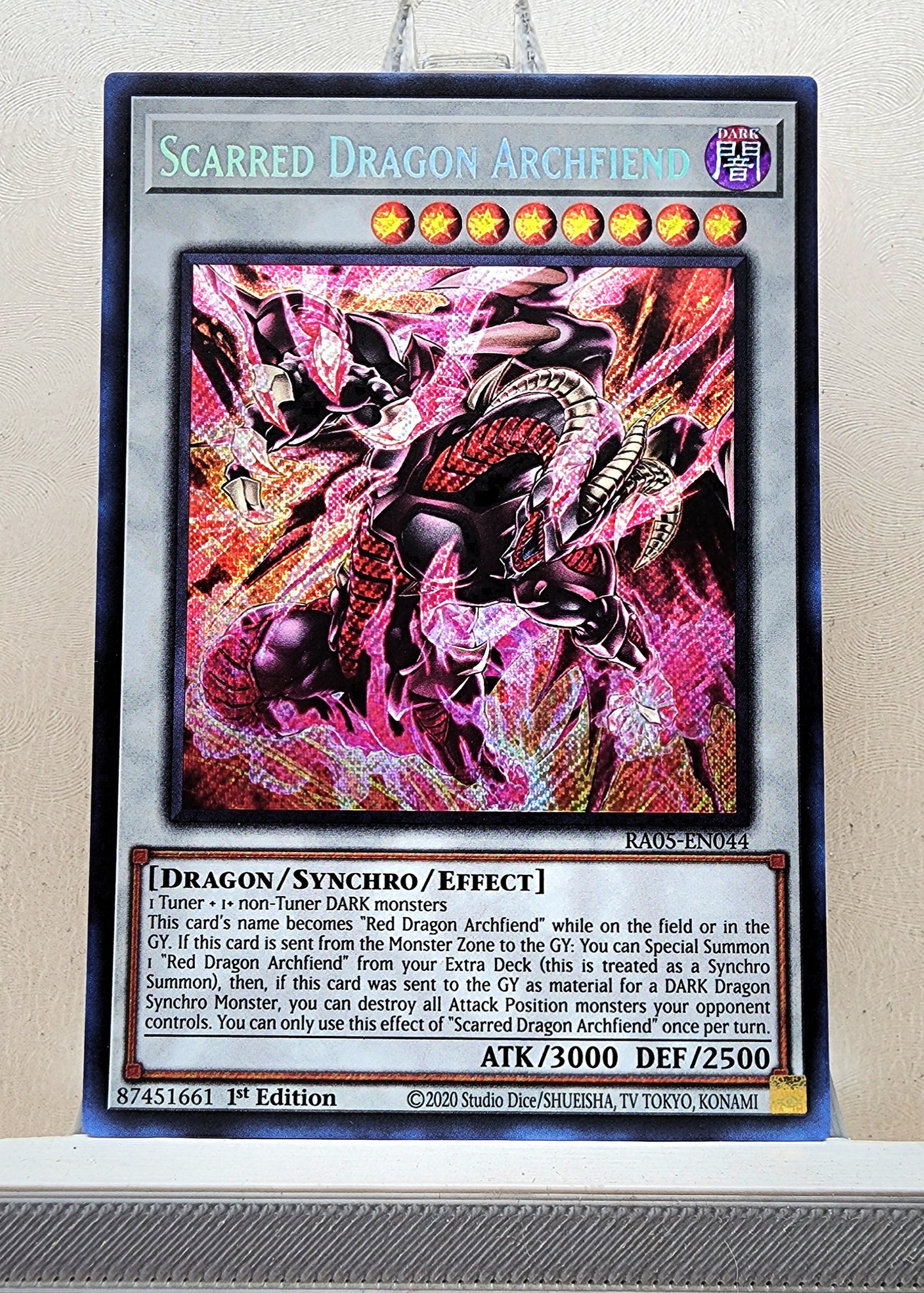 Yugioh! 1x Scarred Dragon Archfiend (RA05 - Secret Rare) 1st Edition