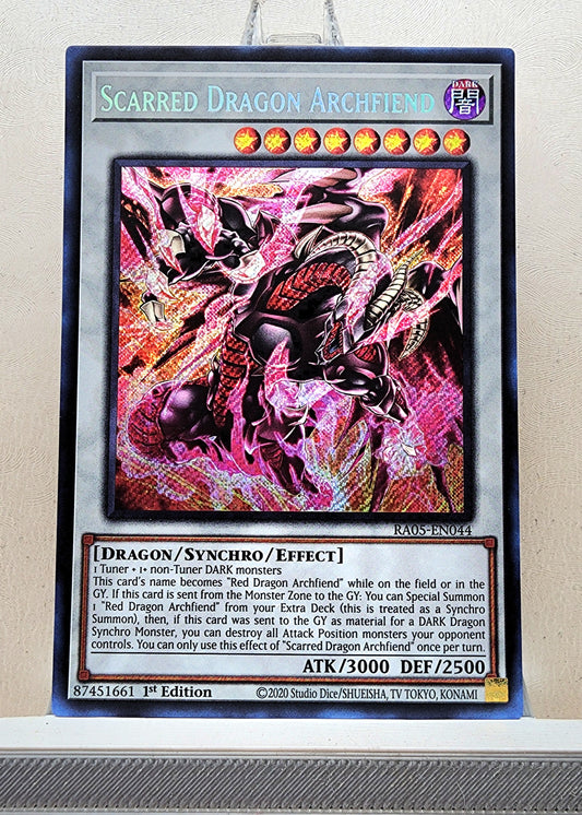 Yugioh! 1x Scarred Dragon Archfiend (RA05 - Secret Rare) 1st Edition