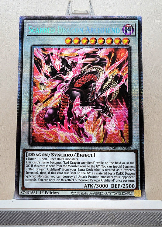 Yugioh! 1x Scarred Dragon Archfiend (RA05 - Starlight Rare) 1st Edition