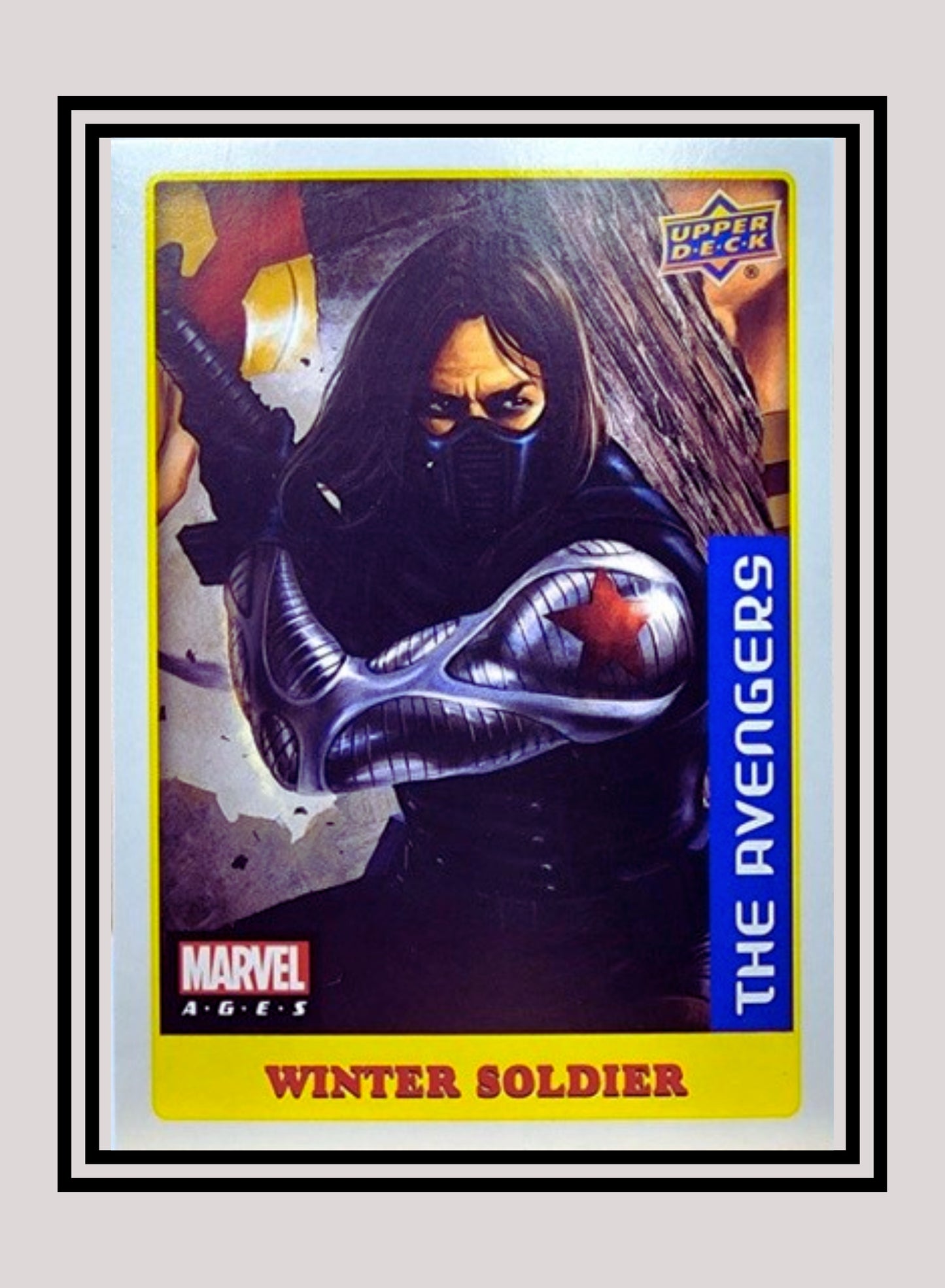 Marvel! 1x Winter Soldier - Sticker (#044 - 2020 Upper Deck Marvel Ages)