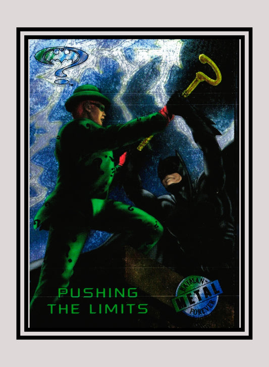 DC! 1x Pushing the Limits - Base Metal (#045 - 1995 Fleer Batman Forever Metal)