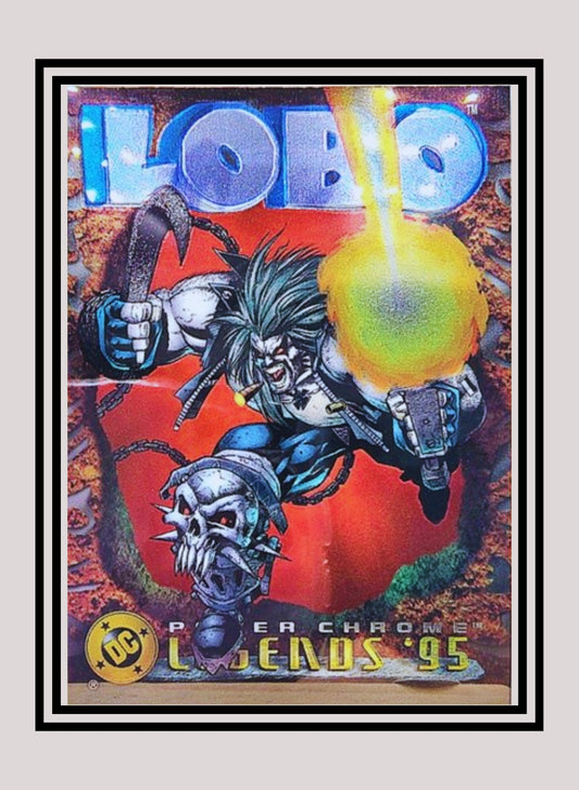 DC! 1x Lobo - Power Chrome (#045 - 1995 SkyBox DC Power Chrome Legends)