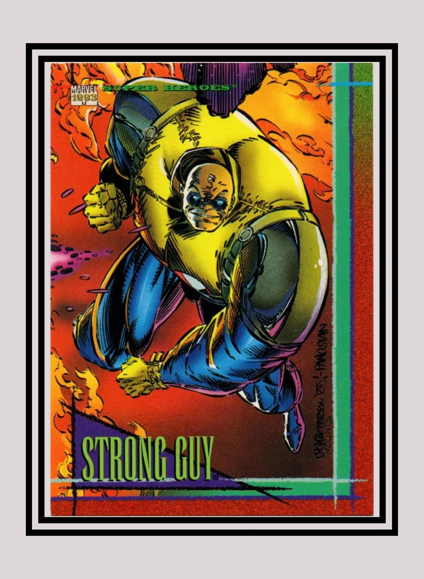 Marvel! 1x Strong Guy - Base (#045 - 1993 Skybox Marvel Universe Series 4)