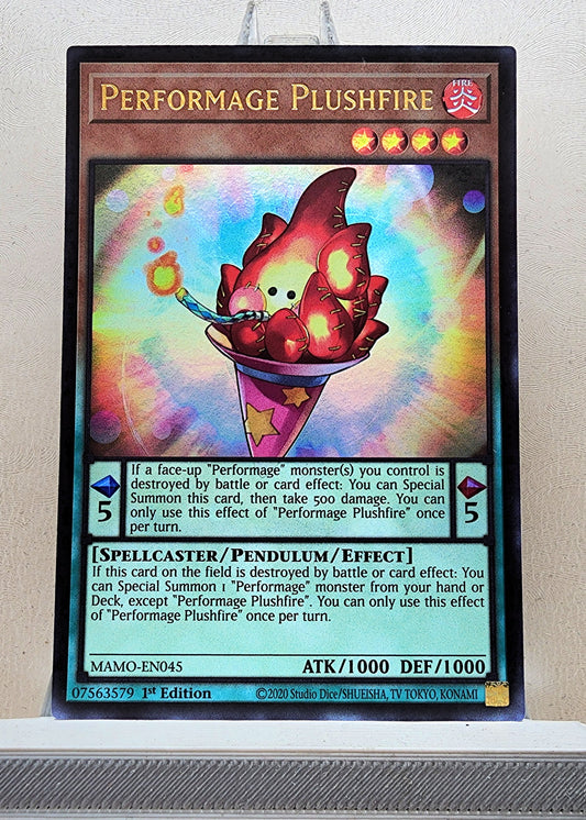 Yugioh! 1x Performage Plushfire (MAMO - Ultra Rare) 1st Edition