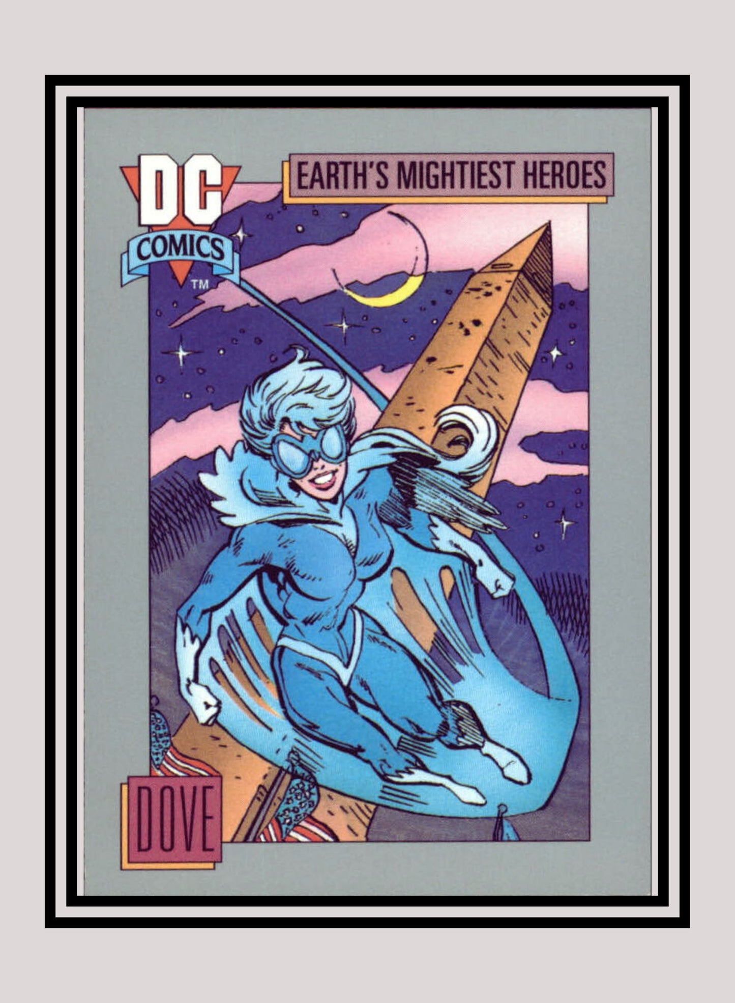 DC! 1x Dove - Base (#046 - 1991 Impel DC Cosmic Cards)