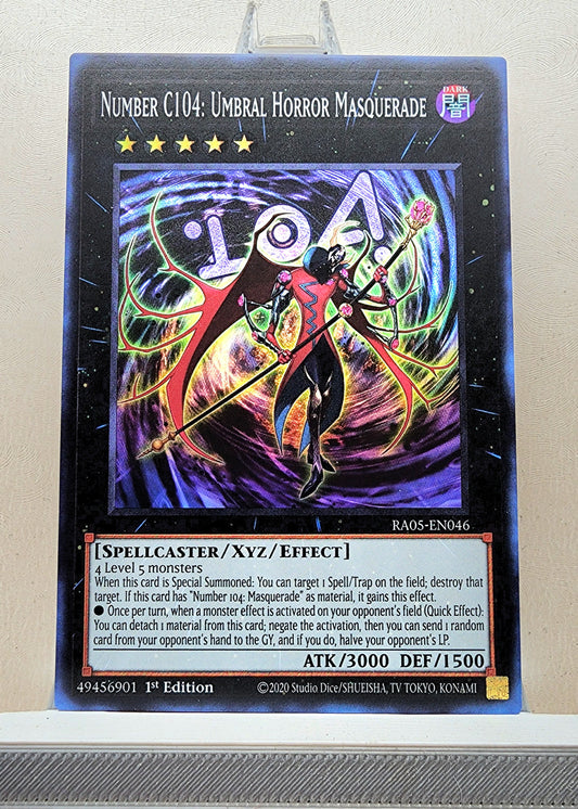 Yugioh! 1x Number C104: Umbral Horror Masquerade (RA05 - Super Rare) 1st Edition
