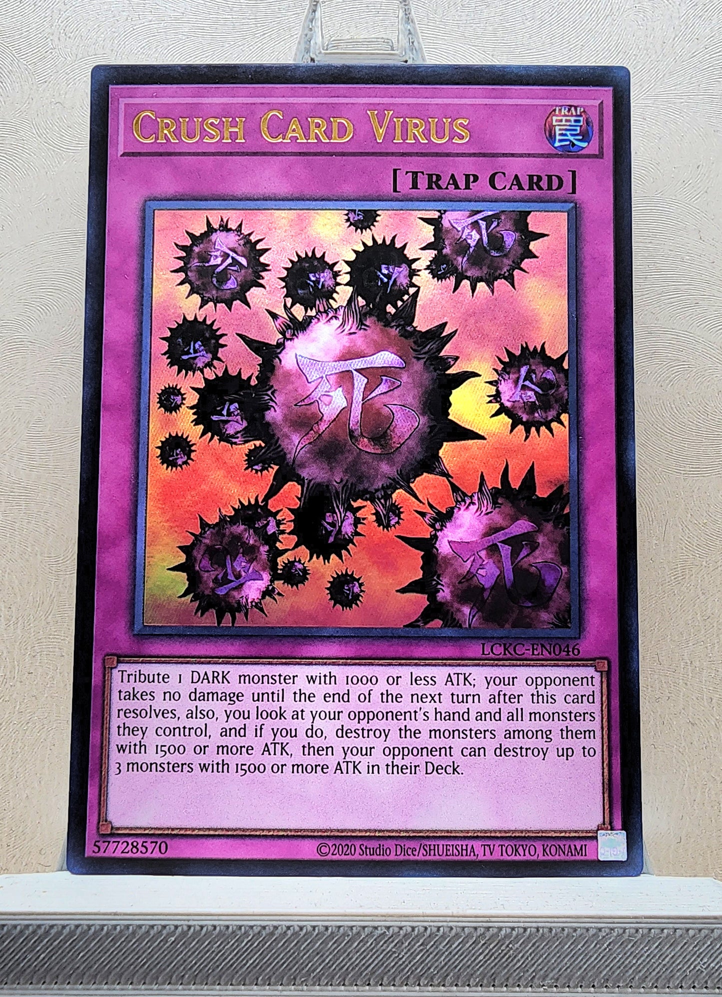 Yugioh! 1x Crush Card Virus Version 1 (LCKC - Ultra Rare) Unli Edition