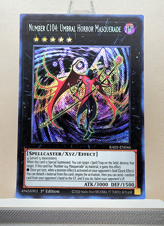 Yugioh! 1x Number C104: Umbral Horror Masquerade (RA05 - Secret Rare) 1st Edition