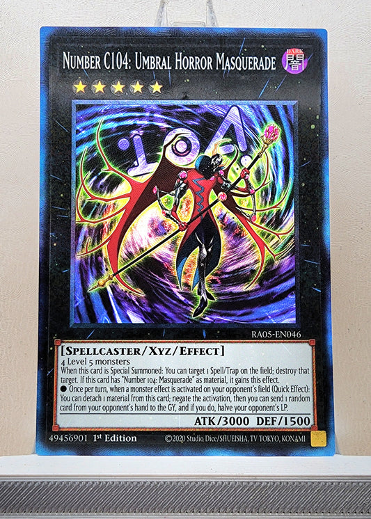 Yugioh! 1x Number C104: Umbral Horror Masquerade (RA05 - Prismatic Collectors Rare) 1st Edition