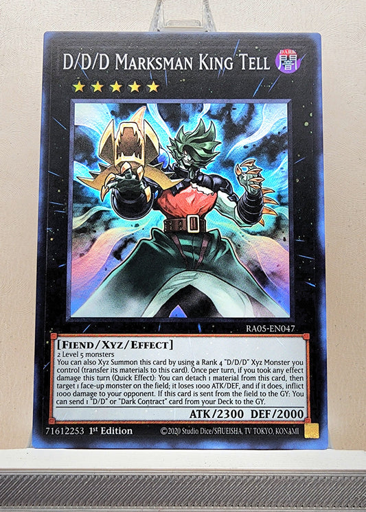 Yugioh! 1x D/D/D Marksman King Tell (RA05 - Super Rare) 1st Edition