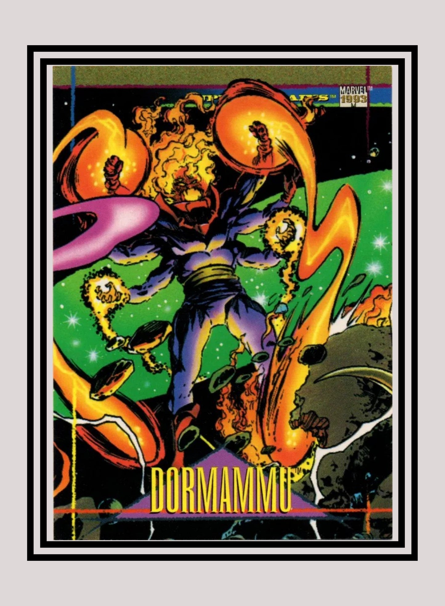 Marvel! 1x Dormammu - Base (#047 - 1993 Skybox Marvel Universe Series 4)