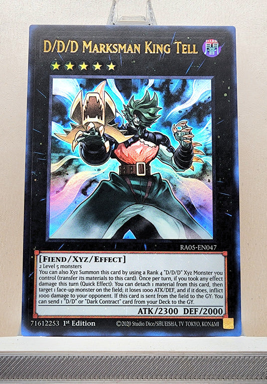 Yugioh! 1x D/D/D Marksman King Tell (RA05 - Ultra Rare) 1st Edition