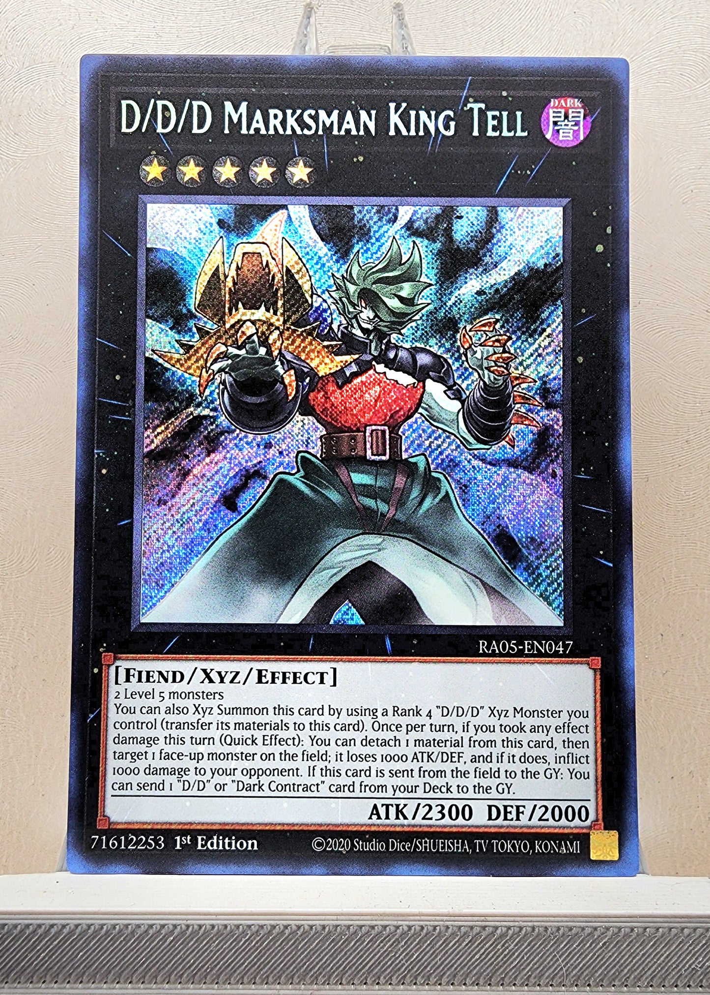 Yugioh! 1x D/D/D Marksman King Tell (RA05 - Secret Rare) 1st Edition