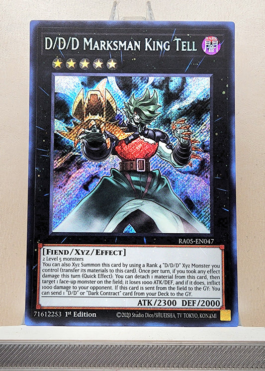 Yugioh! 1x D/D/D Marksman King Tell (RA05 - Secret Rare) 1st Edition